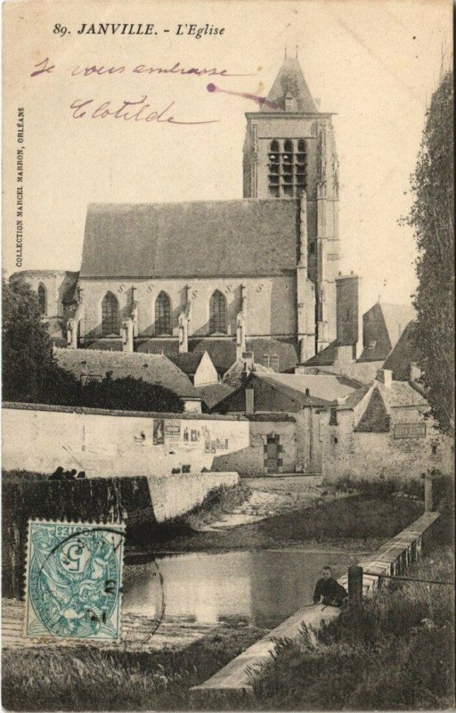 Carte postale ancienne Janville-L'Eglise
