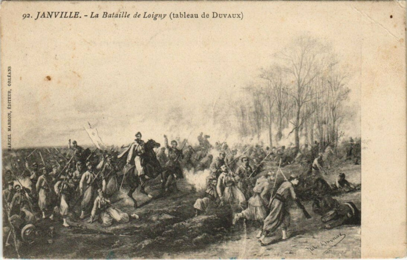 Carte postale ancienne Janville-La Bataille de Loigny