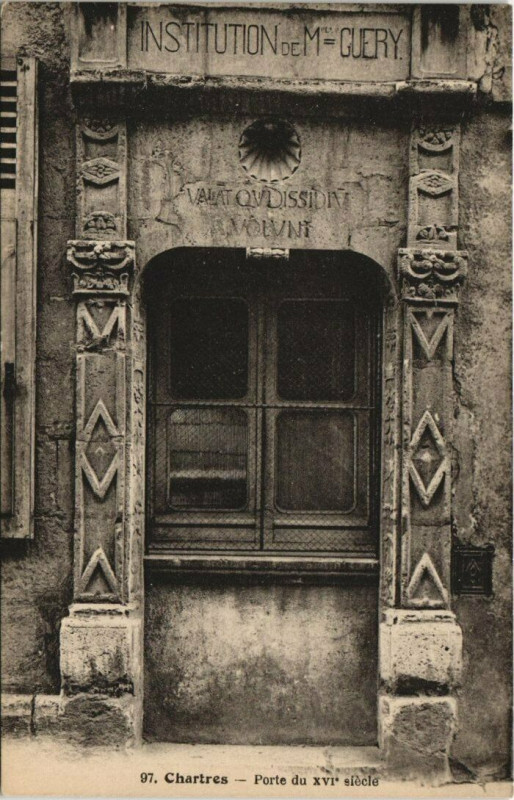 Carte postale ancienne Chartres - Porte du Xvi siécle à Chartres