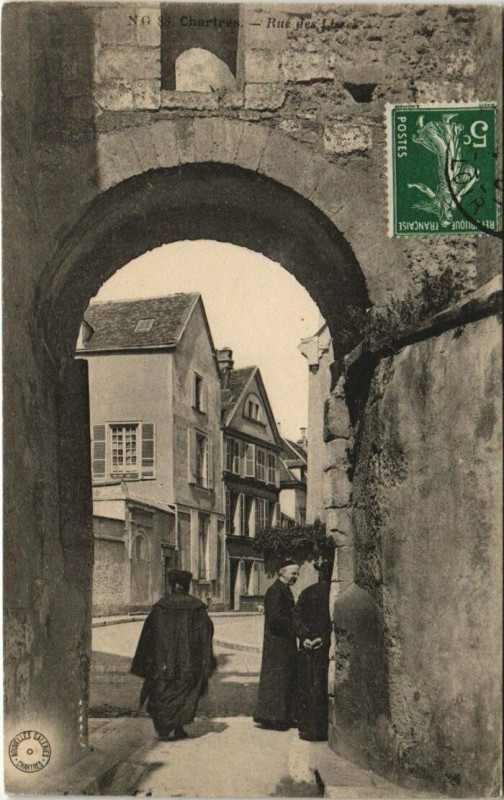 Carte postale ancienne Chartres - Rue des Liseis à Chartres