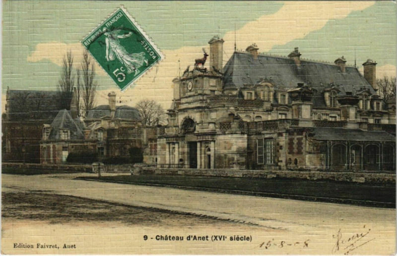 Carte postale ancienne Anet - Chateau d'Anet à Anet