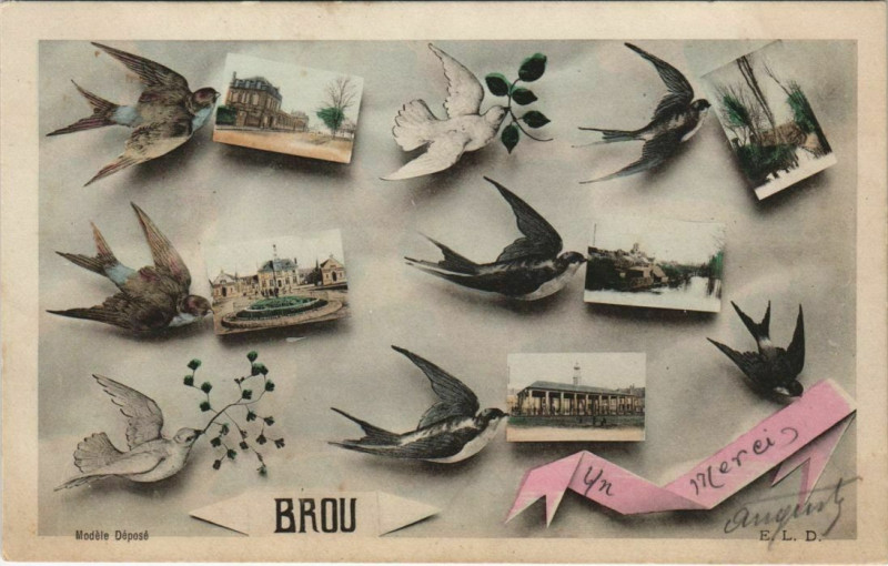 Carte postale ancienne Brou à Brou
