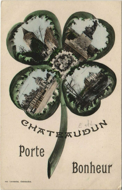 Carte postale ancienne Chateaudun - Porte Bonheur à Châteaudun