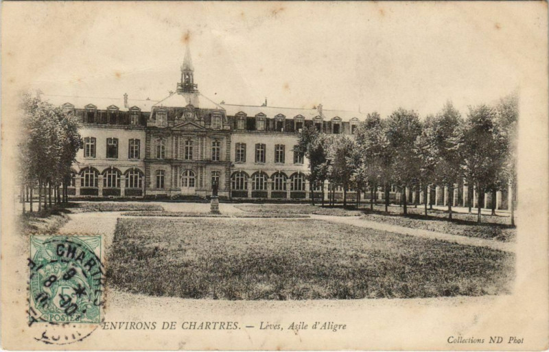 Carte postale ancienne Environs de Chartres - Léves Asile d'Aligre à Chartres