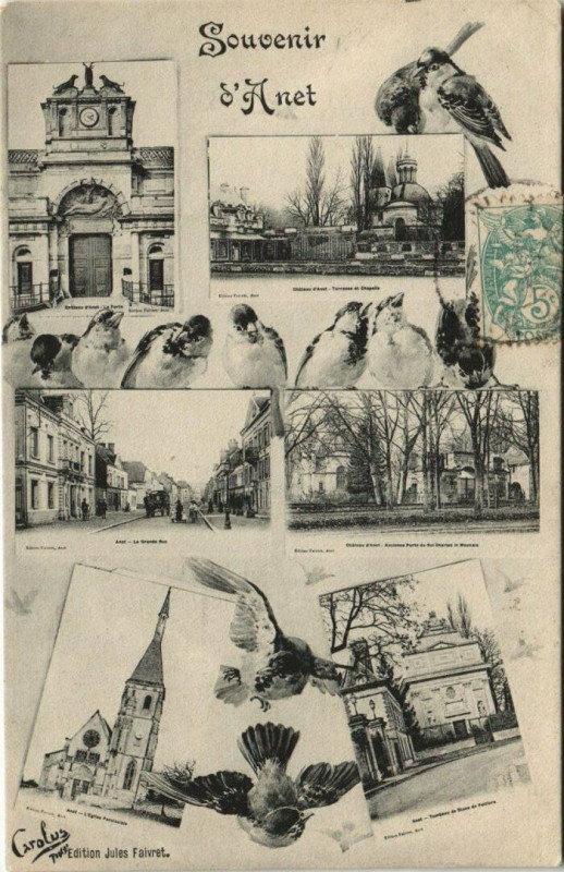 Carte postale ancienne Souvenir d'Anet à Anet