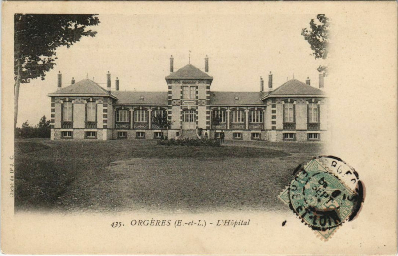 Carte postale ancienne Orgeres - L'Hopital