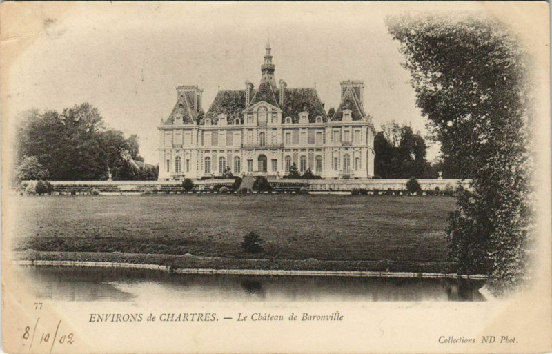Carte postale ancienne Environs de Chartres - Le Chateau de Baronville à Chartres