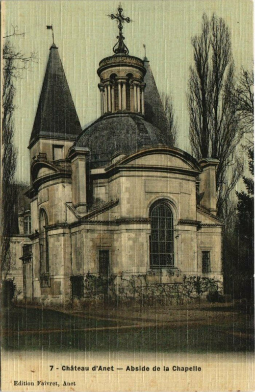 Carte postale ancienne Chateau d'Anet - Abaide de la Chapelle à Anet