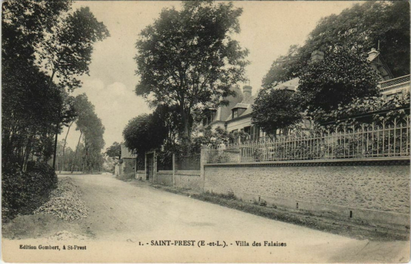 Carte postale ancienne Saint-Prest - Villa des Falaises à Saint-Prest