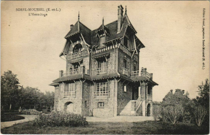 Carte postale ancienne Sorel-Moussel - L'Hermitage à Sorel-Moussel