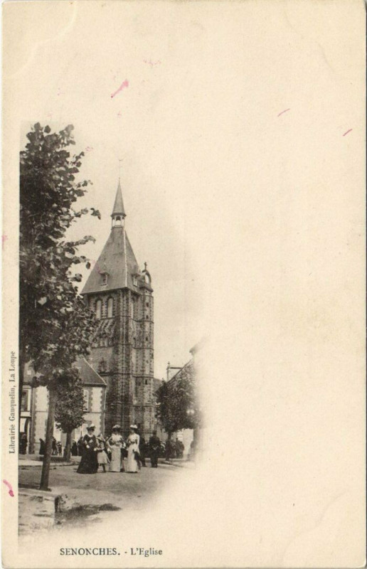 Carte postale ancienne Senonches - L'Eglise à Senonches