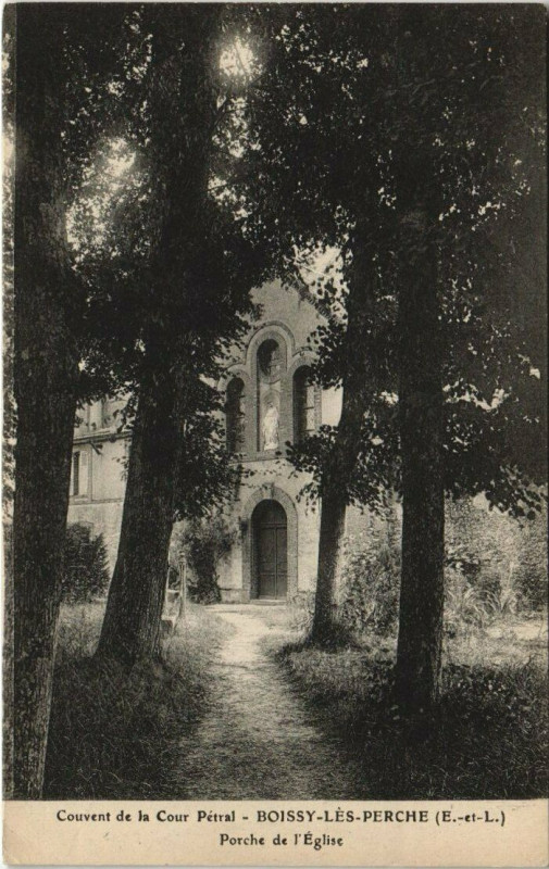 Carte postale ancienne Couvent de la Cour Pétral -Boissy-les-Perche - Porche de...