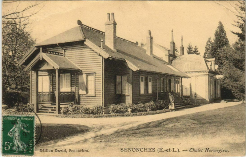 Carte postale ancienne Senonches - Chalet Norwégien à Senonches