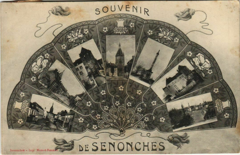 Carte postale ancienne Souvenir de Senonches à Senonches