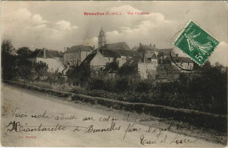 Carte postale ancienne Brunelles - Vue Générale