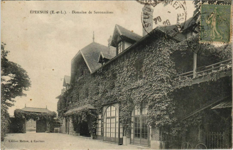 Carte postale ancienne Epernon - Domaine de Savonnieres à Épernon