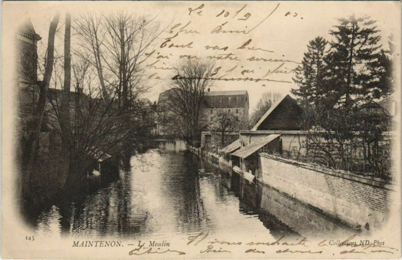 Carte postale ancienne Maintenon - Le Moulin à Maintenon