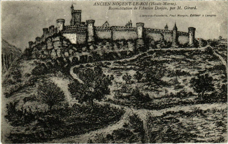 Carte postale ancienne Ancien Nogent-le-Roi - Reconstitution de l'Ancien Donjon à Nogent-le-Roi