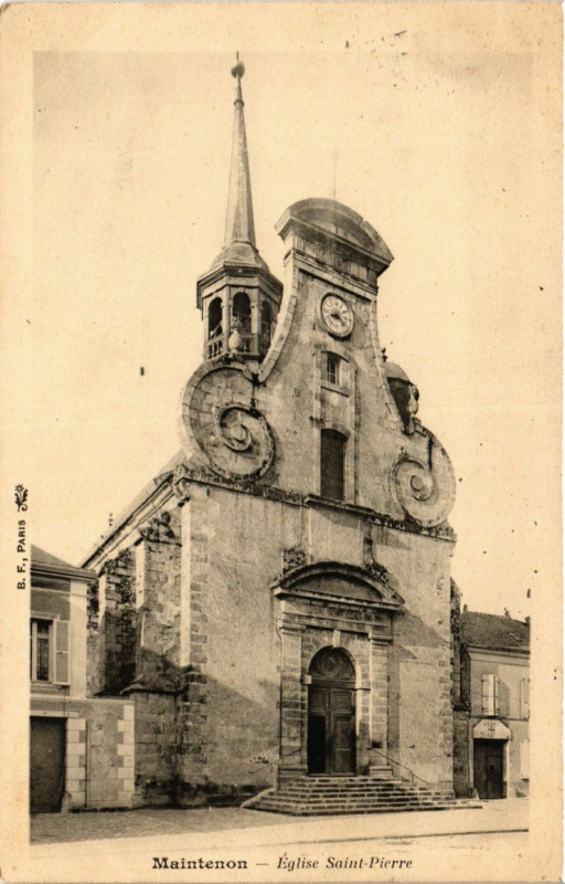 Carte postale ancienne Maintenon - Eglise St-Pierre à Maintenon
