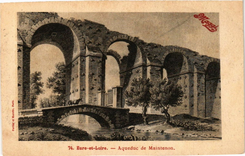 Carte postale ancienne Maintenon - Aqueduc de Maintenon à Maintenon