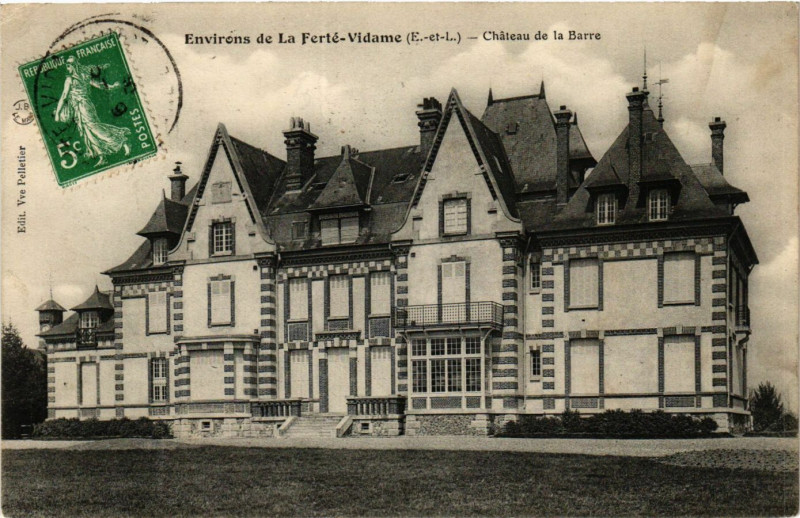 Carte postale ancienne La Ferte-Vidame - Environs - Chateau de la Barre à La Ferté-Vidame