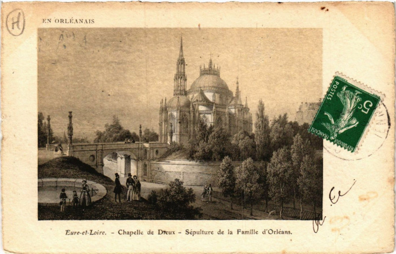 Carte postale ancienne Dreux - Chapelle de Dreux - Sepulture de la Famille d'Orleans à Dreux