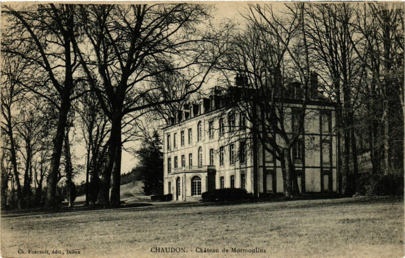 Carte postale ancienne Chaudon - Chateau de Mormoulins à Chaudon