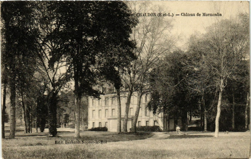 Carte postale ancienne Chaudon - Chateau de Mormoulin à Chaudon