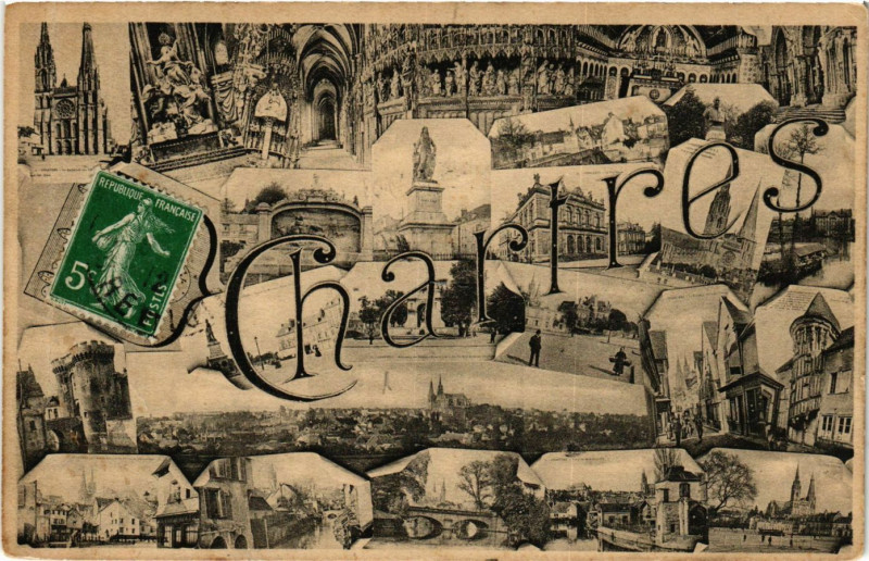 Carte postale ancienne Chartres - Scenes à Chartres