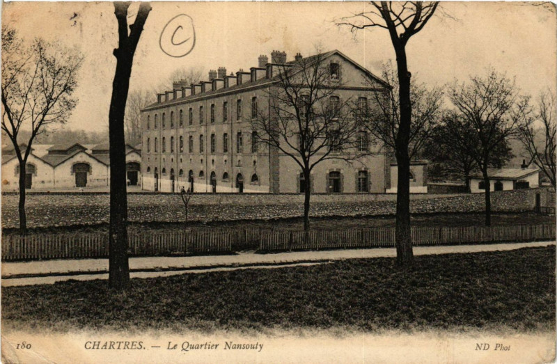 Carte postale ancienne Chartres - Le Quartier Nansouty à Chartres