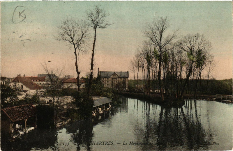 Carte postale ancienne Chartres - La Moulin des Graviers à Chartres
