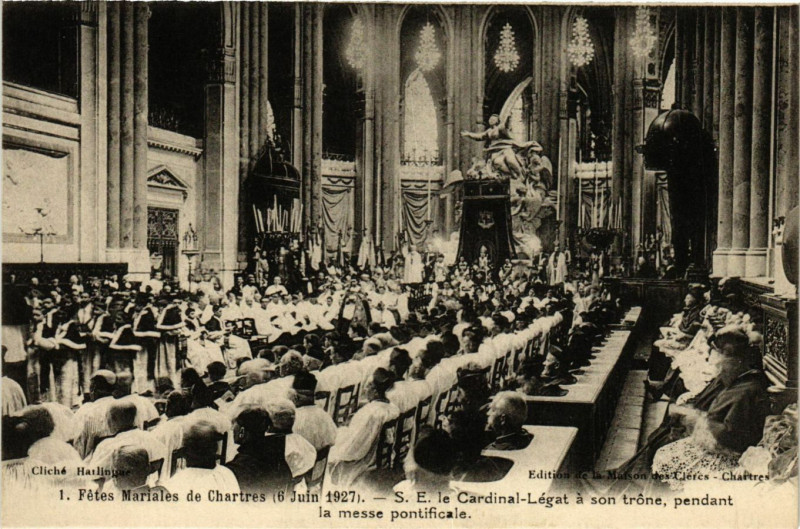 Carte postale ancienne Chartres - Fetes Mariales de Chartres - 1927 à Chartres