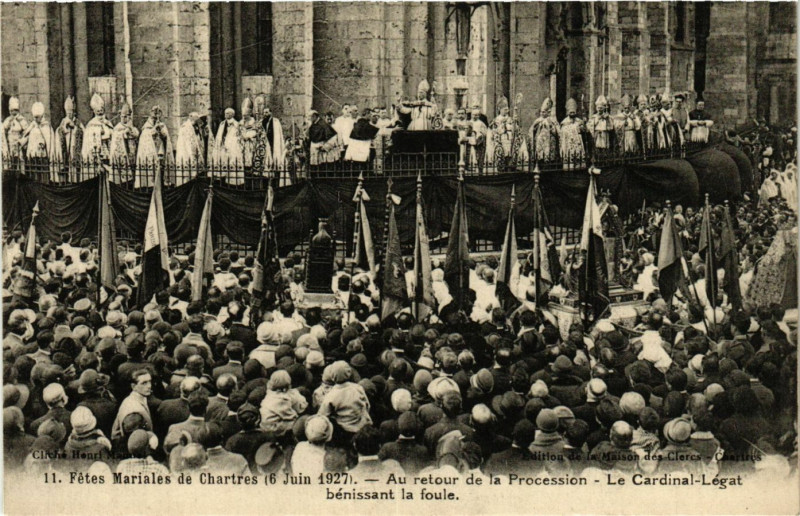 Carte postale ancienne Chartres - Fetes Mariales de Chartres - 1927 à Chartres