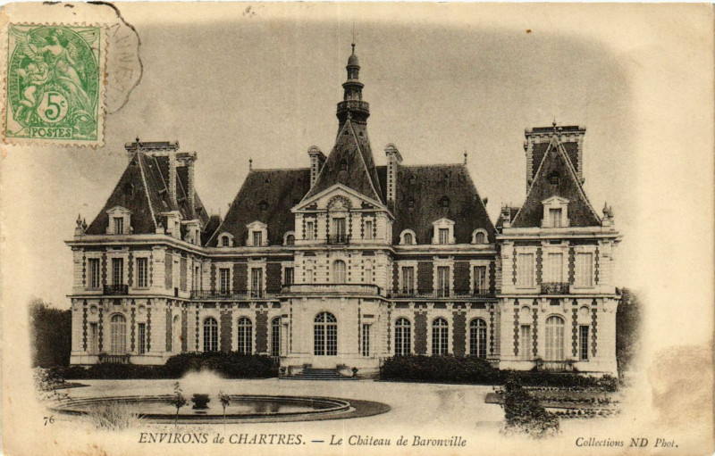 Carte postale ancienne Chartres - Environs - Le Chateau de Baronville à Chartres
