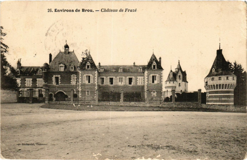 Carte postale ancienne Brou - Environs - Chateau de Frazé à Brou