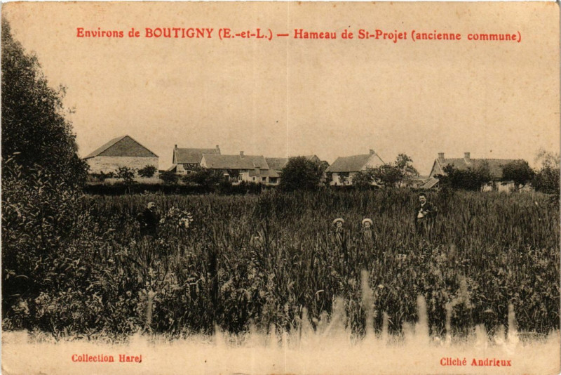 Carte postale ancienne Boutigny - Environs - Hameau de Saint-Projet - ancienne commune