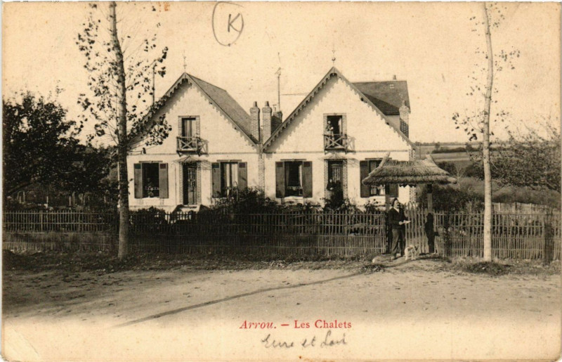 Carte postale ancienne Arrou - Les Chalets