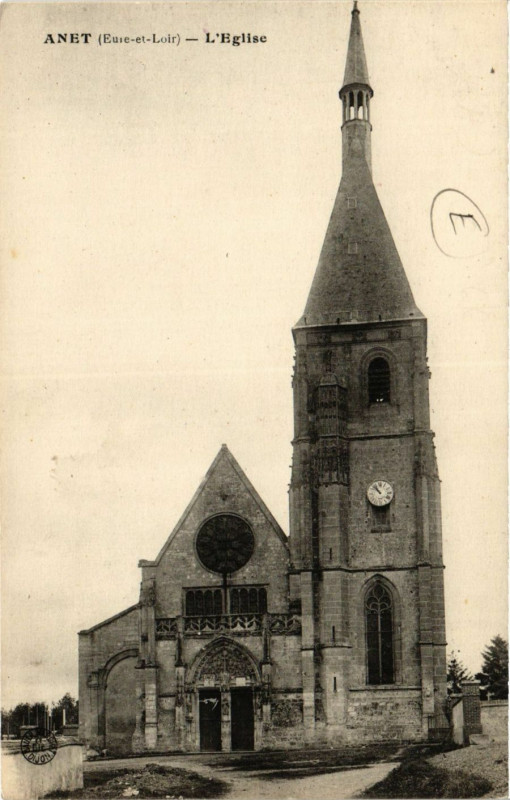 Carte postale ancienne Anet - L'Eglise à Anet
