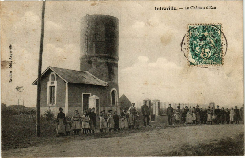 Carte postale ancienne Interville - Le Chateau d'Eau