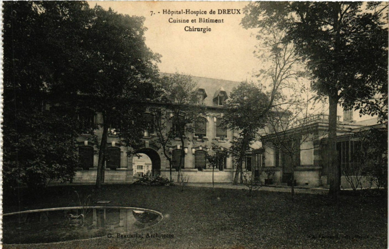 Carte postale ancienne Hopital-Hospice de Dreux - Chirurgie à Dreux