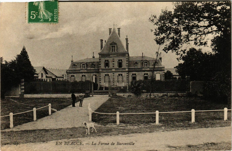 Carte postale ancienne En Beauce - La Ferme de Baronville