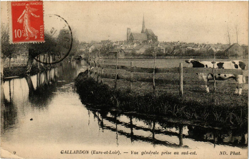 Carte postale ancienne Carllardon - Vue générale