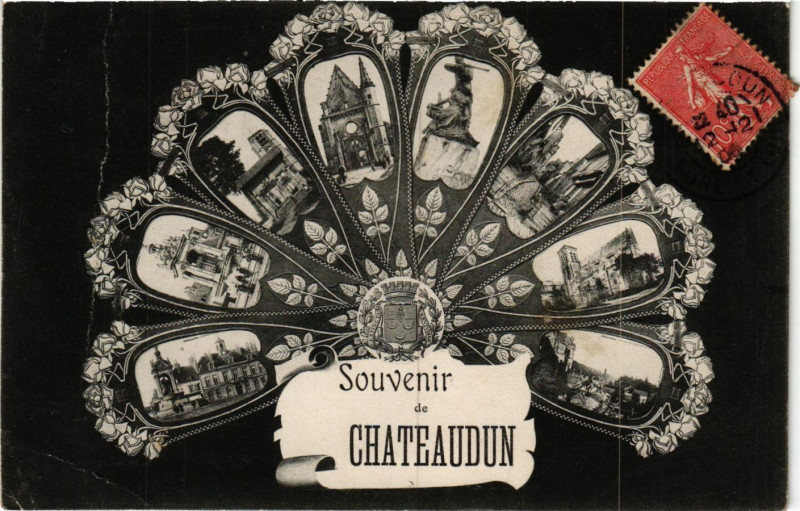 Carte postale ancienne Souvenir de Chateaudun à Châteaudun