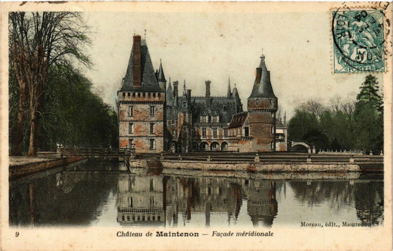 Carte postale ancienne Chateau de Maintenon - Facade meridionale à Maintenon
