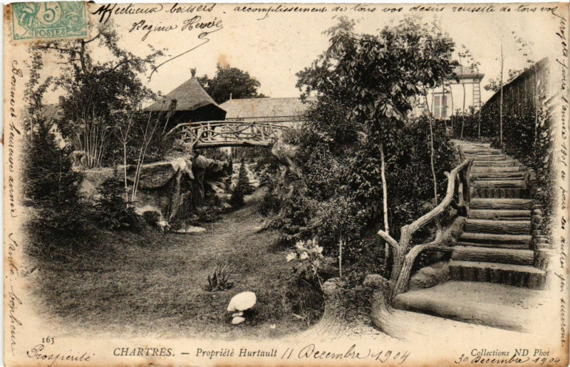 Carte postale ancienne Chartres - Propriete Hurtault à Chartres