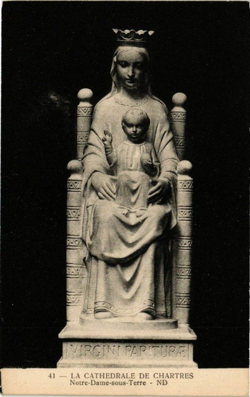 Carte postale ancienne La Cathedrale de Chartres à Chartres