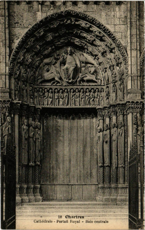 Carte postale ancienne Chartres - Cathedrale à Chartres