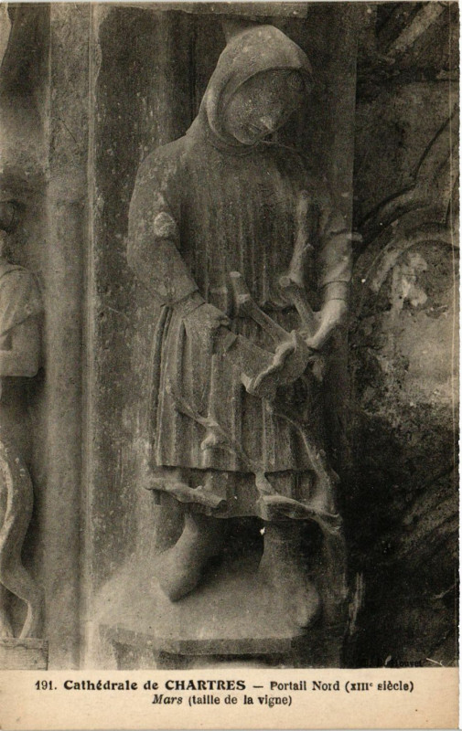 Carte postale ancienne Cathedrale de Chartres à Chartres