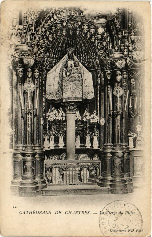 Carte postale ancienne Cathedrale de Chartres à Chartres