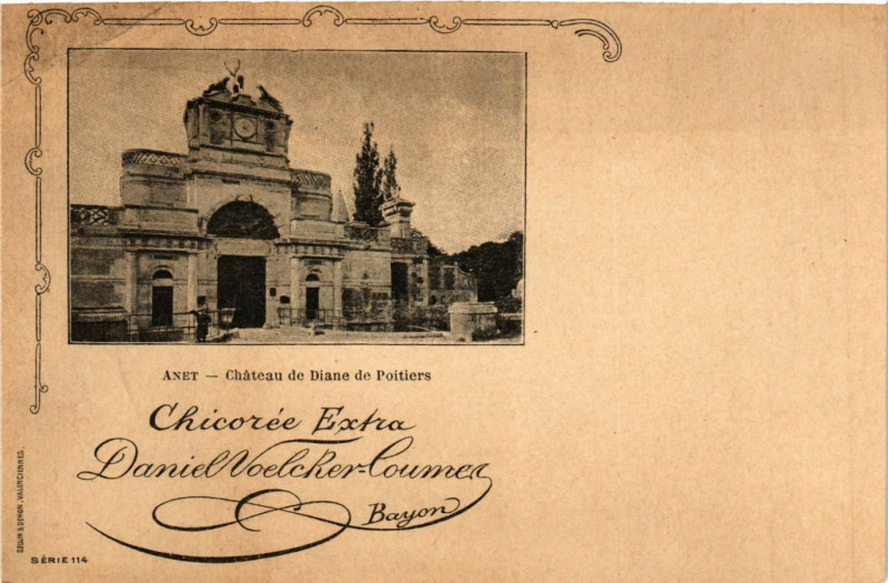 Carte postale ancienne Anet - Chateau de Diane à Anet
